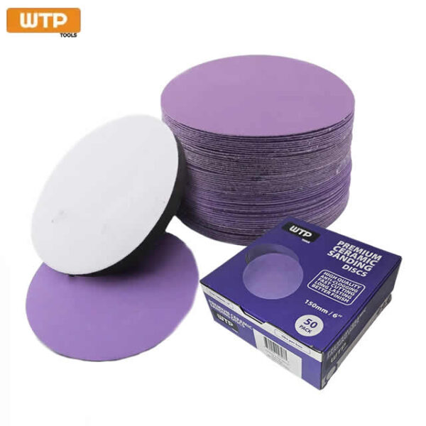 Ceramic Hook and Loop Sandpaper Discs